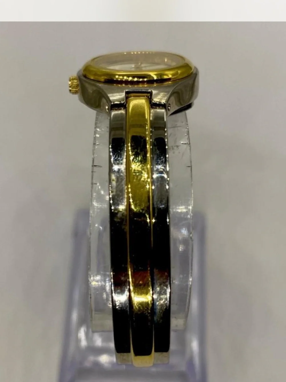 *** Folio  ^^^ Two-Tone Gold & Silver Women’s Bracelet Watch ***